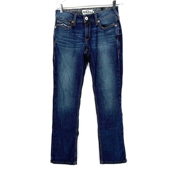 Ariat R.E.A.L. Mid Rise Stretch Brooke Stackable Straight Leg Jean Women's 29 - Picture 5 of 7